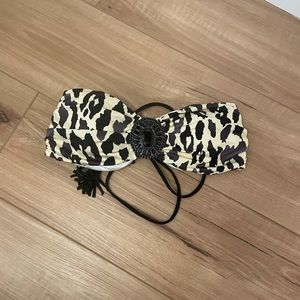 Victoria’s Secret leopard top with crystal center
